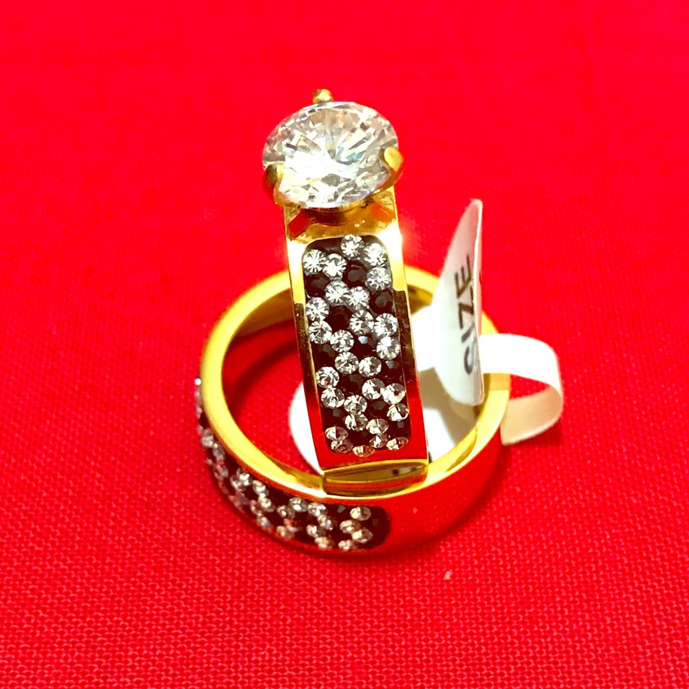 Stainless Steel W/Swarovski Crystals